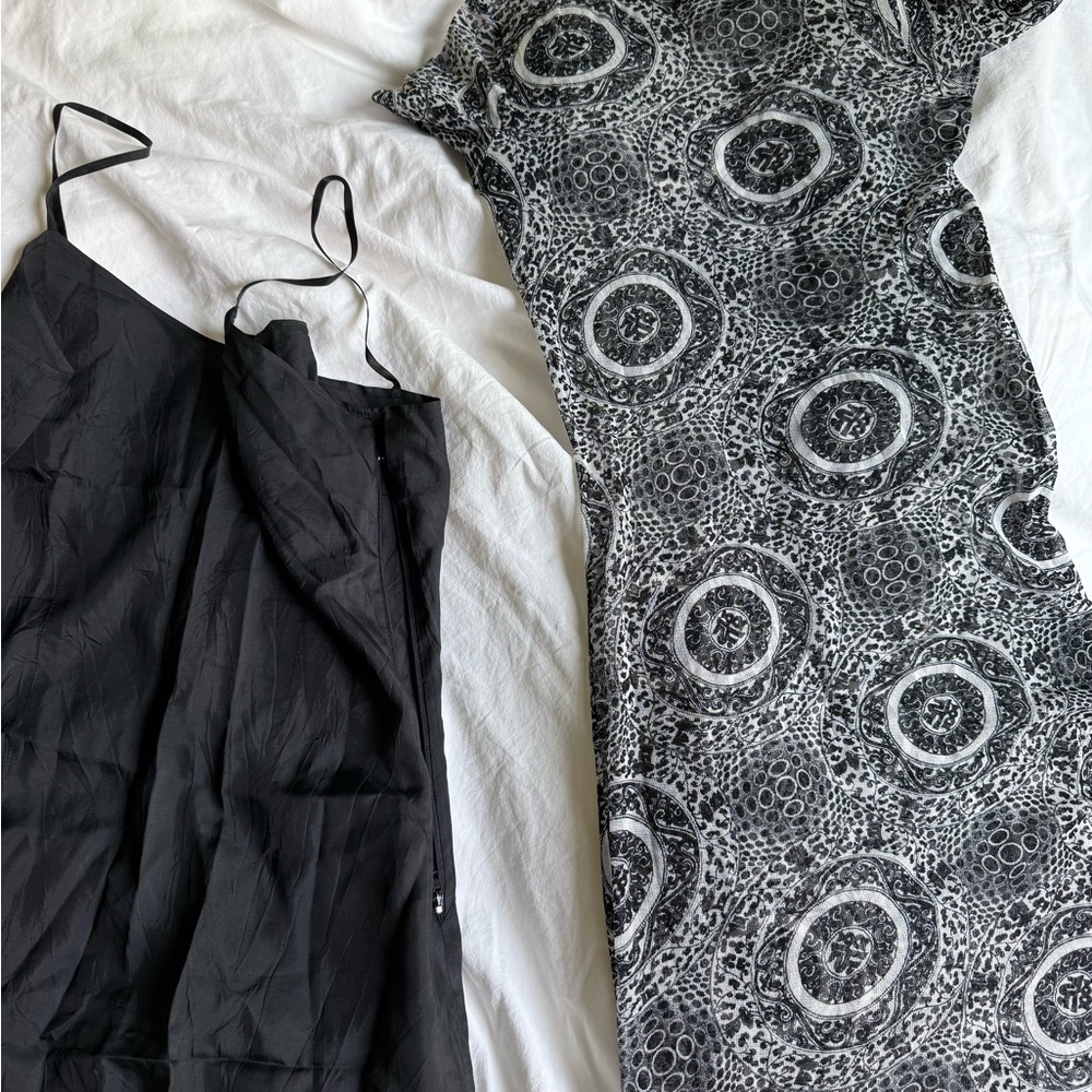 Vivienne Tam Monochrome Patterned Dress
